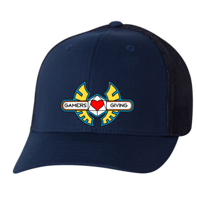 Flex Fit Trucker - Gamers Giving Logo Thumbnail