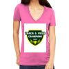 Tultex 214 - Ladies' Slim Fit Fine Jersey V-Neck Thumbnail