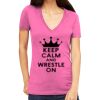 Tultex 214 - Ladies' Slim Fit Fine Jersey V-Neck Thumbnail
