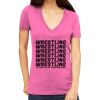 Tultex 214 - Ladies' Slim Fit Fine Jersey V-Neck Thumbnail