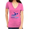 Tultex 214 - Ladies' Slim Fit Fine Jersey V-Neck Thumbnail