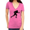 Tultex 214 - Ladies' Slim Fit Fine Jersey V-Neck Thumbnail