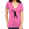 Tultex 214 - Ladies' Slim Fit Fine Jersey V-Neck Thumbnail