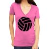 Tultex 214 - Ladies' Slim Fit Fine Jersey V-Neck Thumbnail
