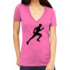 Tultex 214 - Ladies' Slim Fit Fine Jersey V-Neck Thumbnail