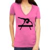 Tultex 214 - Ladies' Slim Fit Fine Jersey V-Neck Thumbnail