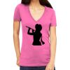 Tultex 214 - Ladies' Slim Fit Fine Jersey V-Neck Thumbnail