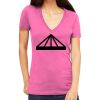 Tultex 214 - Ladies' Slim Fit Fine Jersey V-Neck Thumbnail