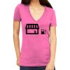 Tultex 214 - Ladies' Slim Fit Fine Jersey V-Neck Thumbnail