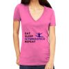 Tultex 214 - Ladies' Slim Fit Fine Jersey V-Neck Thumbnail