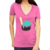 Tultex 214 - Ladies' Slim Fit Fine Jersey V-Neck Thumbnail