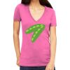 Tultex 214 - Ladies' Slim Fit Fine Jersey V-Neck Thumbnail