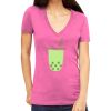 Tultex 214 - Ladies' Slim Fit Fine Jersey V-Neck Thumbnail