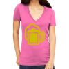 Tultex 214 - Ladies' Slim Fit Fine Jersey V-Neck Thumbnail