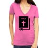 Tultex 214 - Ladies' Slim Fit Fine Jersey V-Neck Thumbnail
