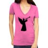 Tultex 214 - Ladies' Slim Fit Fine Jersey V-Neck Thumbnail