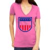 Tultex 214 - Ladies' Slim Fit Fine Jersey V-Neck Thumbnail
